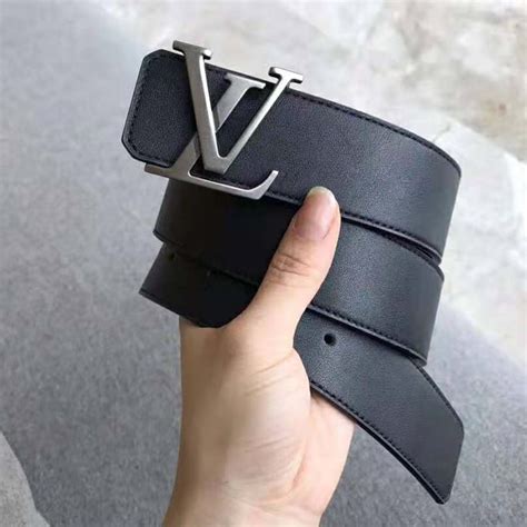 black mens lv belt